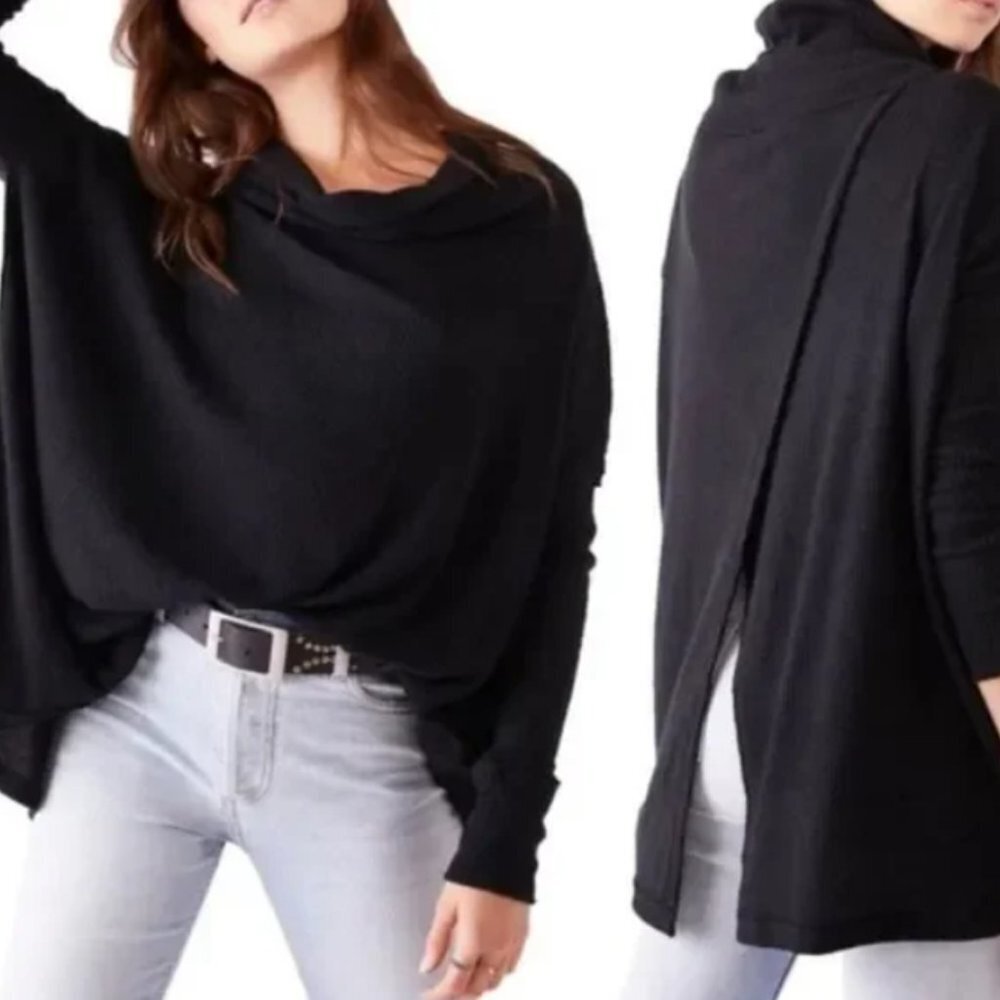 NEW Free People Juicy Long Sleeve Waffle Knit Thermal Top new with tag S